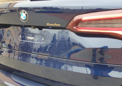 Keramická ochrana laku a leštění auta BMW X5 detail kufru