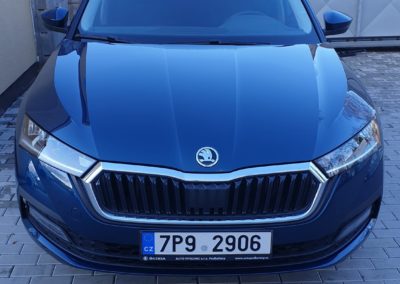 škoda octavia po důkladném leštění laku