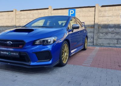 Subaru WRX STI po důkladné péči a renovaci alu kol