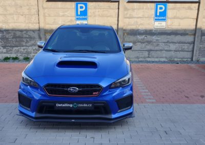 Subaru WRX STI po důkladné péči a renovaci alu kol