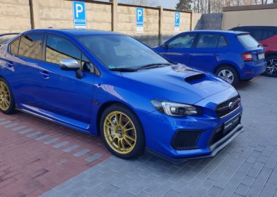 subaru wre sti po vícekrokovém leštění karoserie